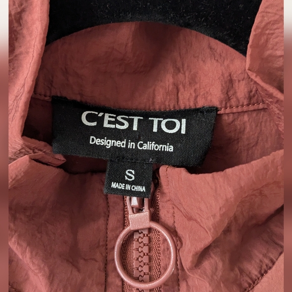 C'est Toi Hooded Zip-Up in Mauve - Picture 7 of 7
